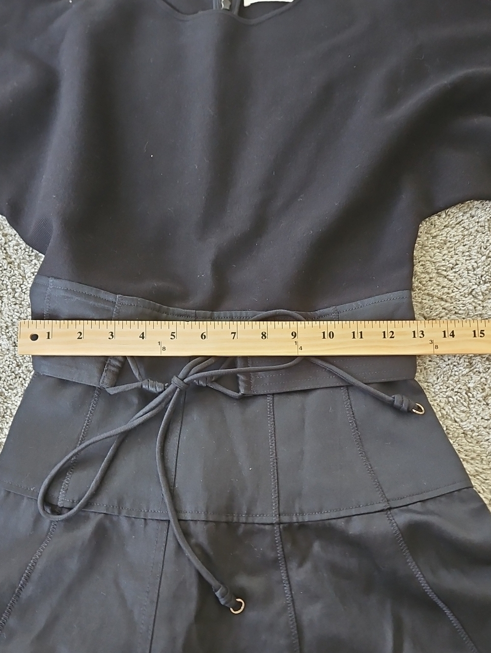 Ulla Johnson Black Crewneck Dress with Back Zip 8 - Picture 7 of 13